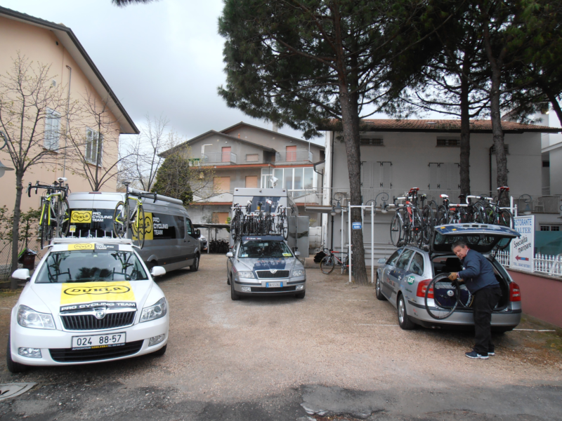 Il nostro parcheggio con area per ciclisti